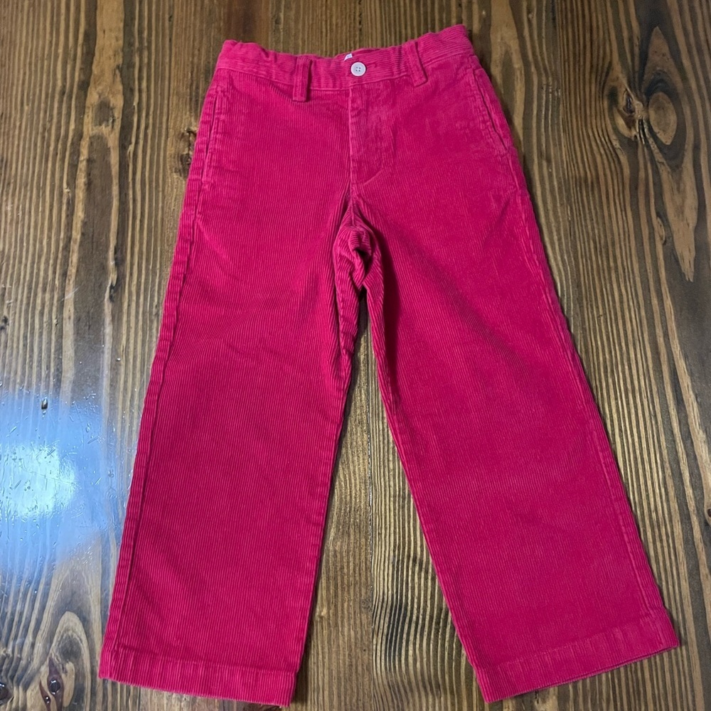 Vineyard Vines Red Corduroy Pants Adjustable Waist Boy 5